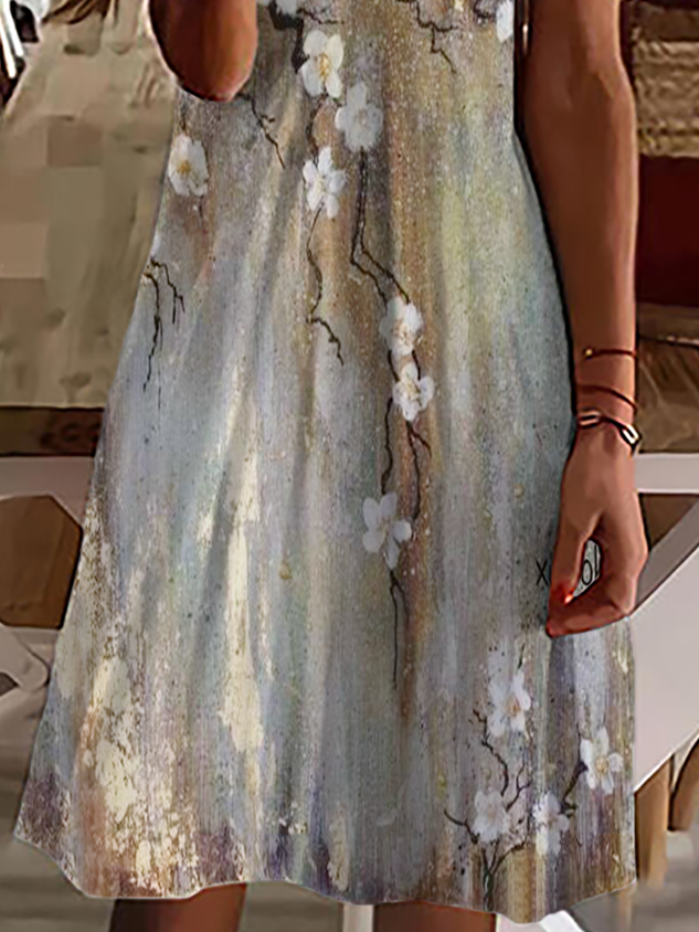 V Neck Short Sleeve Dress