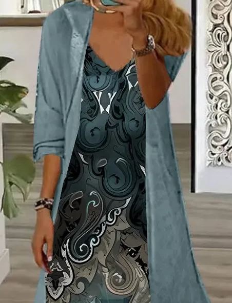 Ethnic Loose Casual Two-Piece Set