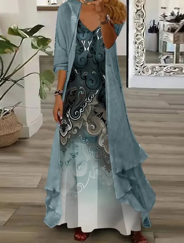 Ethnic Loose Casual Two-Piece Set