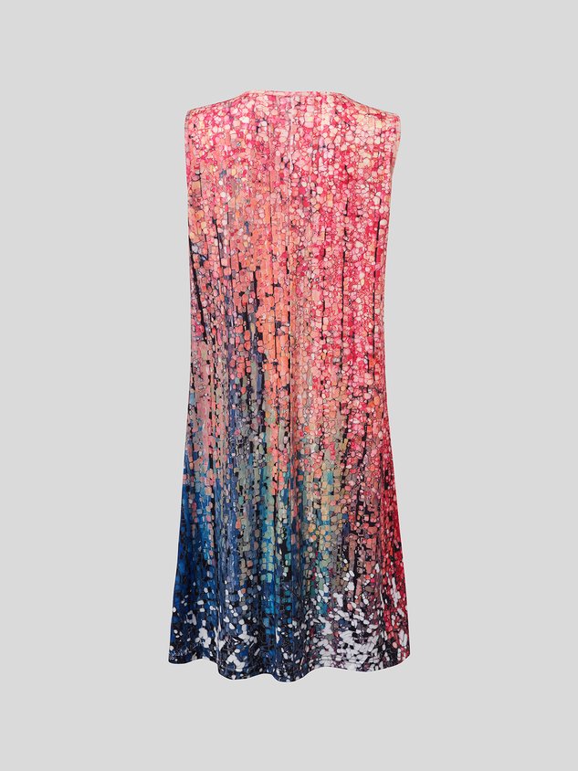 Striped print party dress
